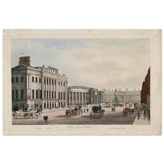 College Green, Dublin – Archival print – Irish wall art print | Buy Irish Art