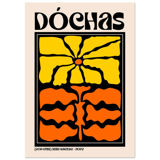 Dóchas - Hope Irish Art Print – framed print close-up | Buy Irish Art