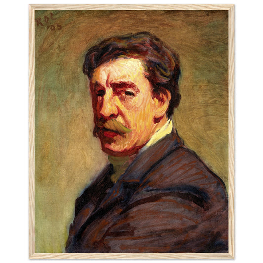 Self-Portrait Roderic O'Conor (1903) Art Print 40x50 cm / 16x20″ – framed print close-up | Buy Irish Art