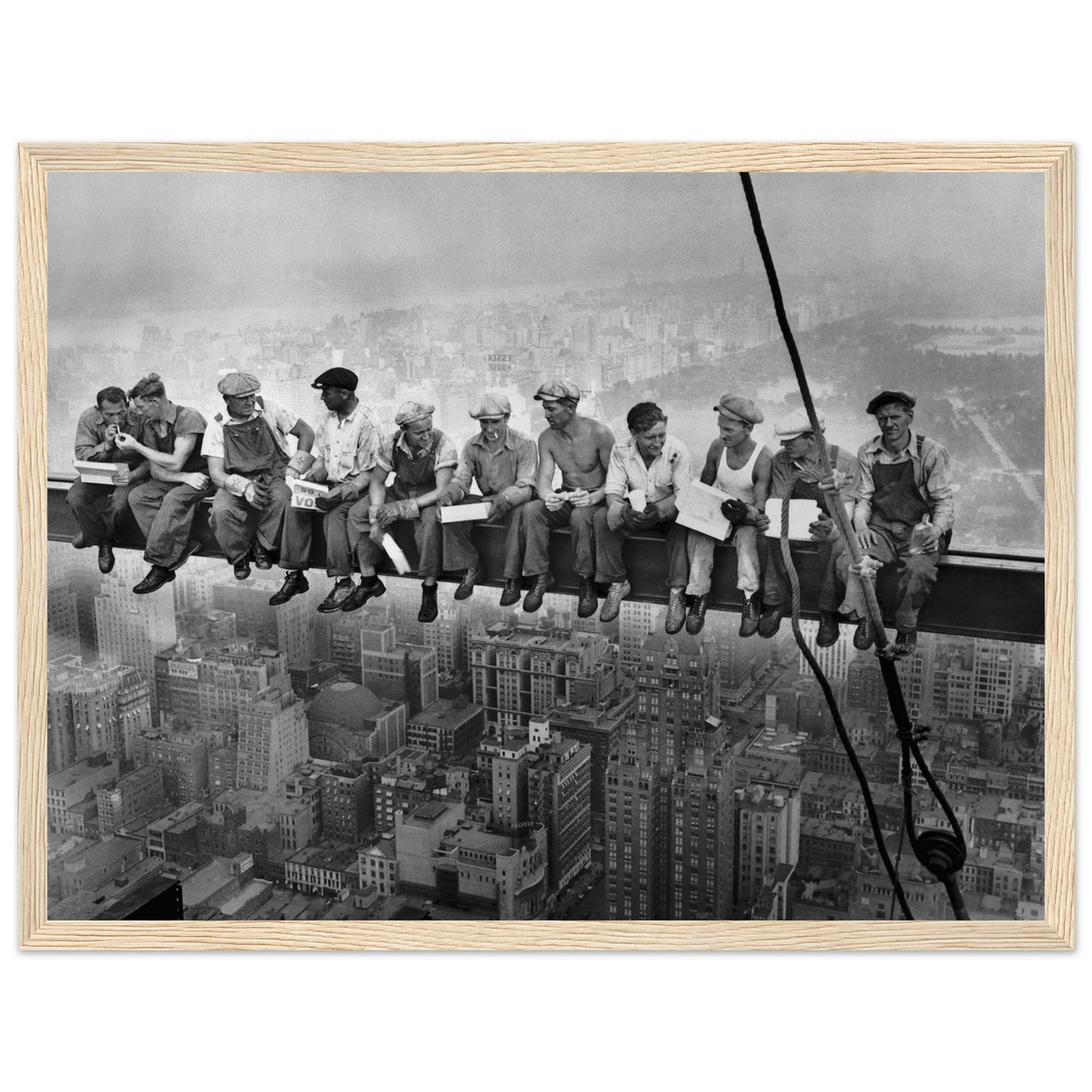 Lunch Atop a Skyscraper - Framed Black & White Iconic Photographic Framed Wall Art Print – view 9 | Buy Irish Art