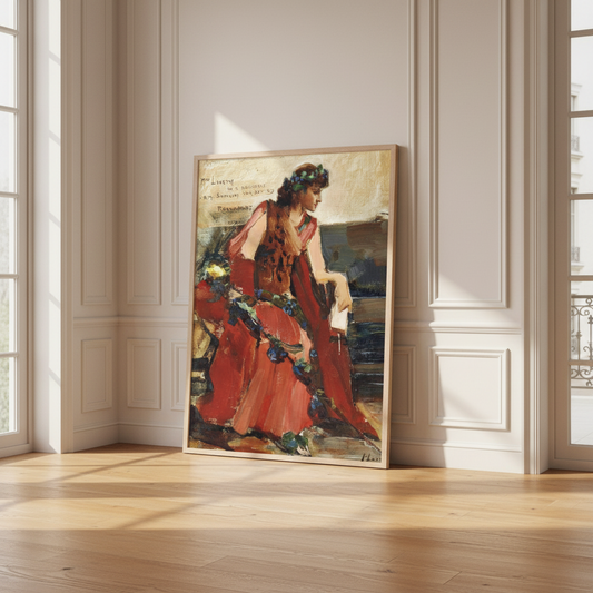 Mrs Langtry as a Bacchante John Lavery Art Print
