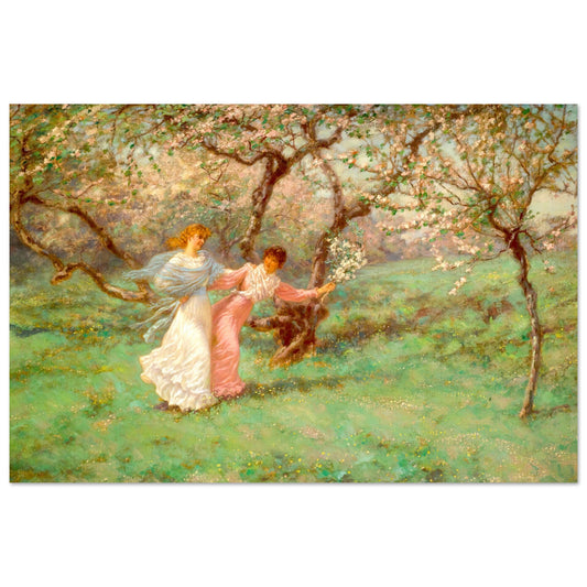 The Flowers of May by Irish Artist William John Hennessy Art Print – framed print close-up | Buy Irish Art