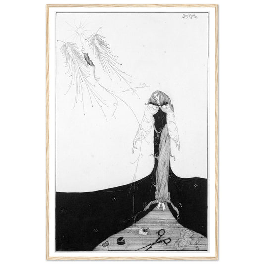 But Trust the Muse, She Saw it Upward Rise" by Harry Clarke Framed Print – framed print close-up | Buy Irish Art