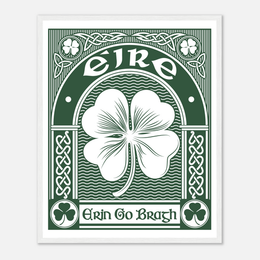 Erin Go Bragh Framed Art Print 40x50 cm / 16x20″ – framed print close-up | Buy Irish Art