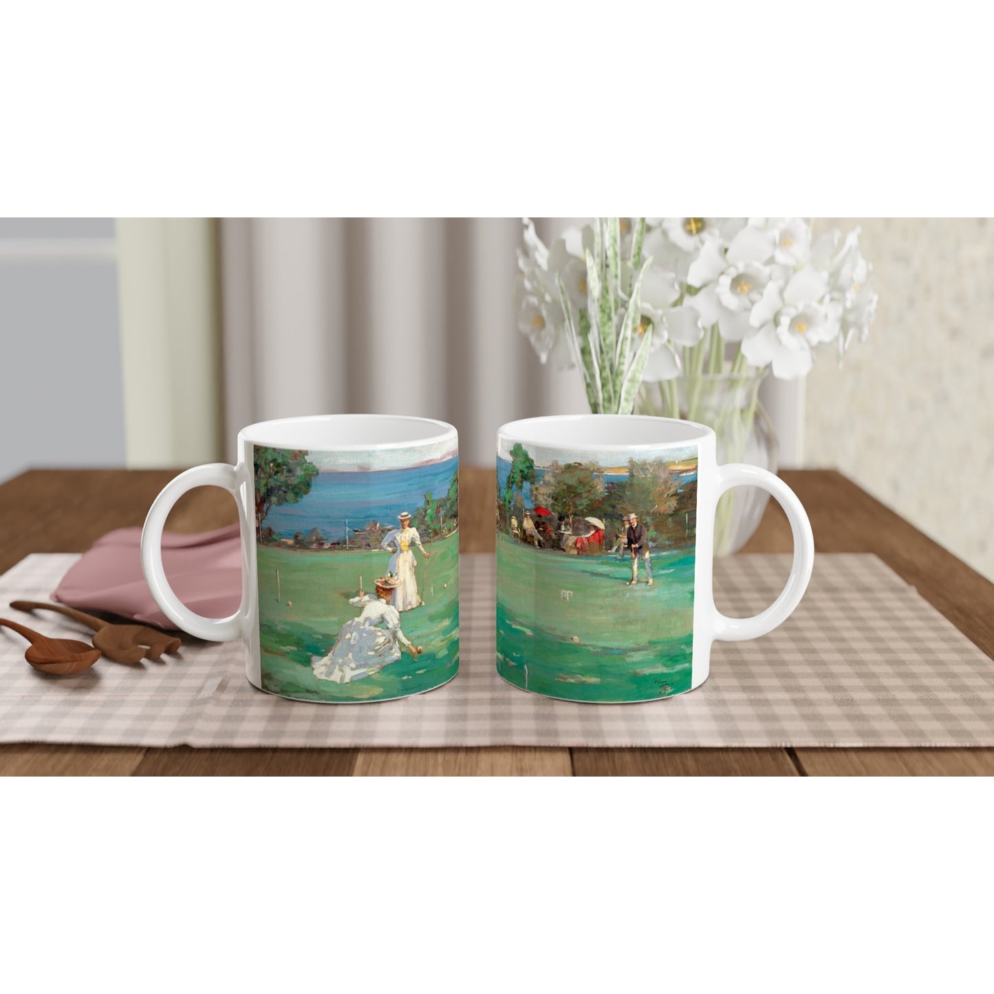 The Croquet Party Mug by Sir John Lavery – detail view | Buy Irish Art