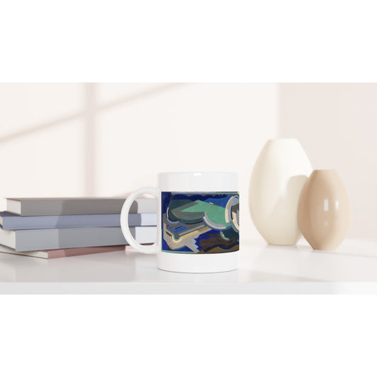 Sea Rhythm Mug by Mainie Jellett – side view | Buy Irish Art