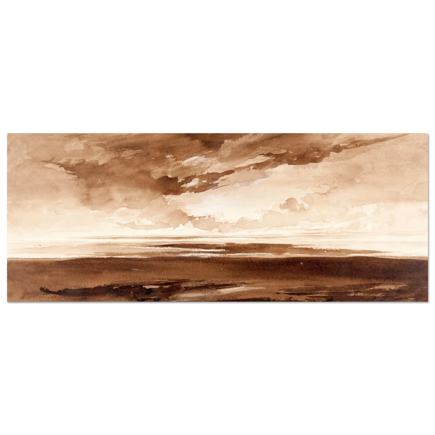 Panorama of the Coast at Sunset BY Irish Artist Francis Danby 20x50 cm / 8x20″ – Irish gift | Buy Irish Art