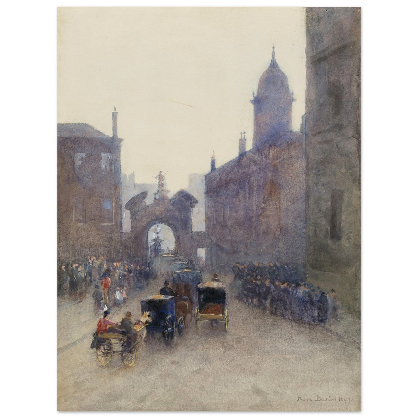 Going to the Levée at Dublin Castle by Irish Artist Rose Barton Museum Quality Art Print – room setting display | Buy Irish Art