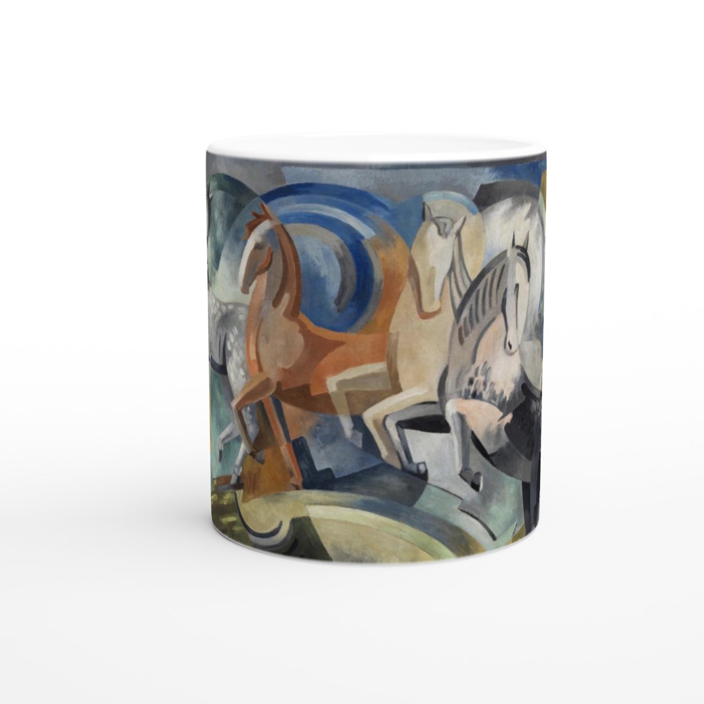 Achill Horses Ceramic Mug – Irish Art by Mainie Jellett – view 5 | Buy Irish Art