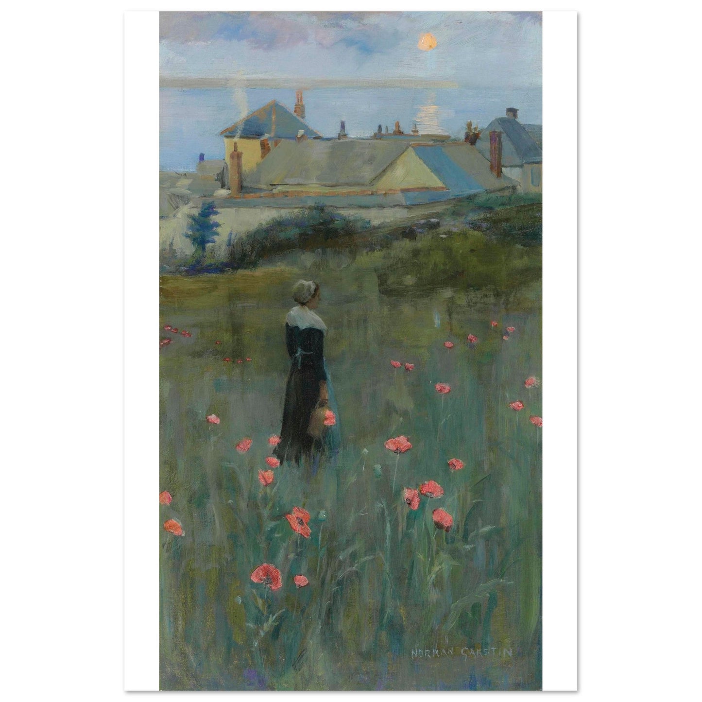 Poppies by Norman Garstin Art Print 40x60 cm / 16x24″ – Irish wall art print | Buy Irish Art