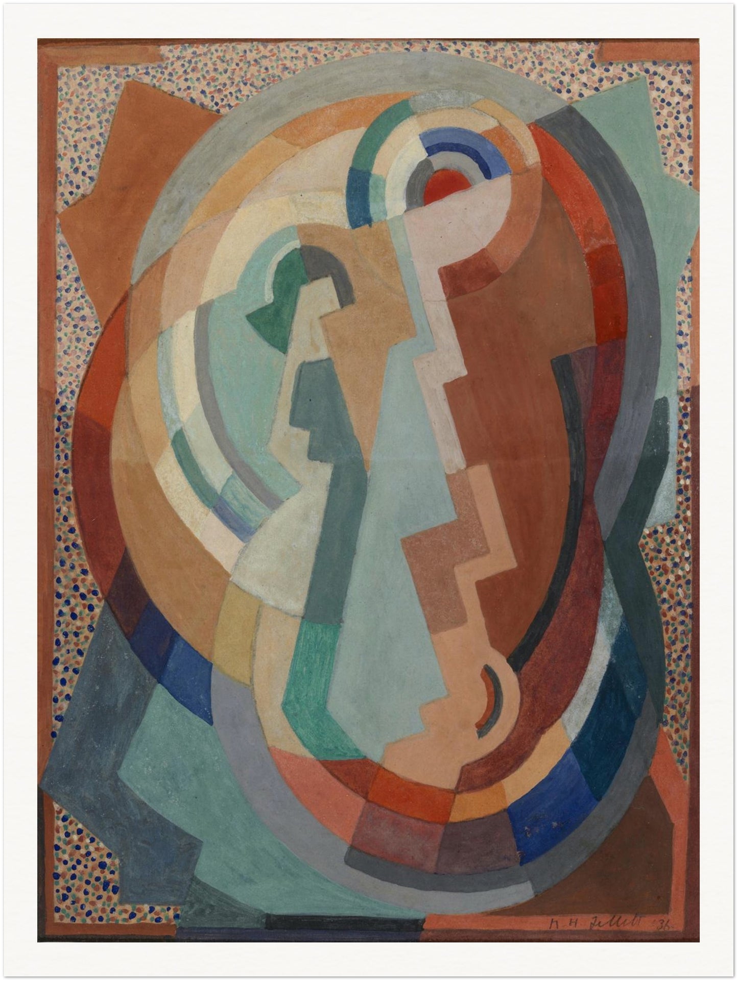 The Virgin and Child by Mainie Jellett – Irish Modernist Art Print – view 12 | Buy Irish Art