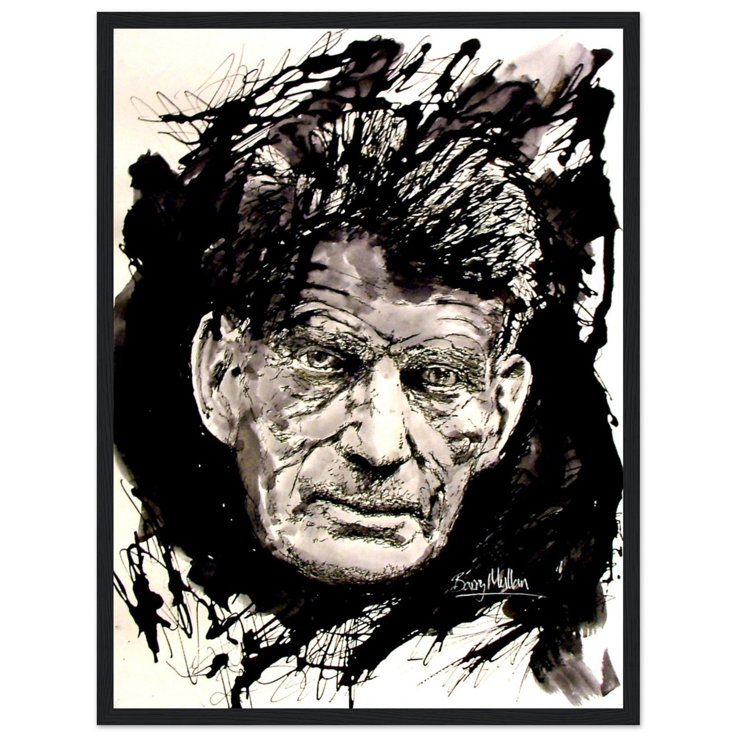 Samuel Beckett Irish Writer Framed Art Print by Irish Artist – view 9 | Buy Irish Art