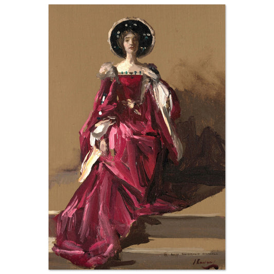 Lady Gwendeline Spencer-Churchill in The Merchant of Venice by John Lavery Art Print – framed print close-up | Buy Irish Art