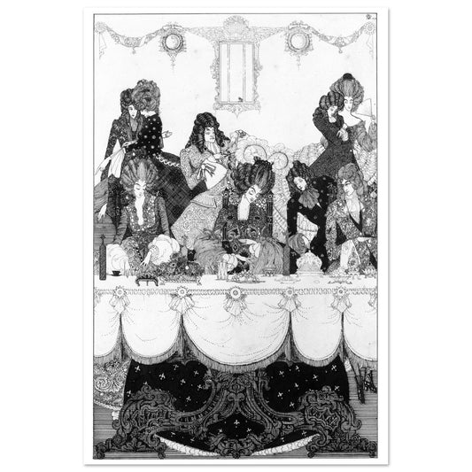 See Fierce Belinda on the Baron Flies by Irish Artist Harry Clarke Art Print – framed print close-up | Buy Irish Art