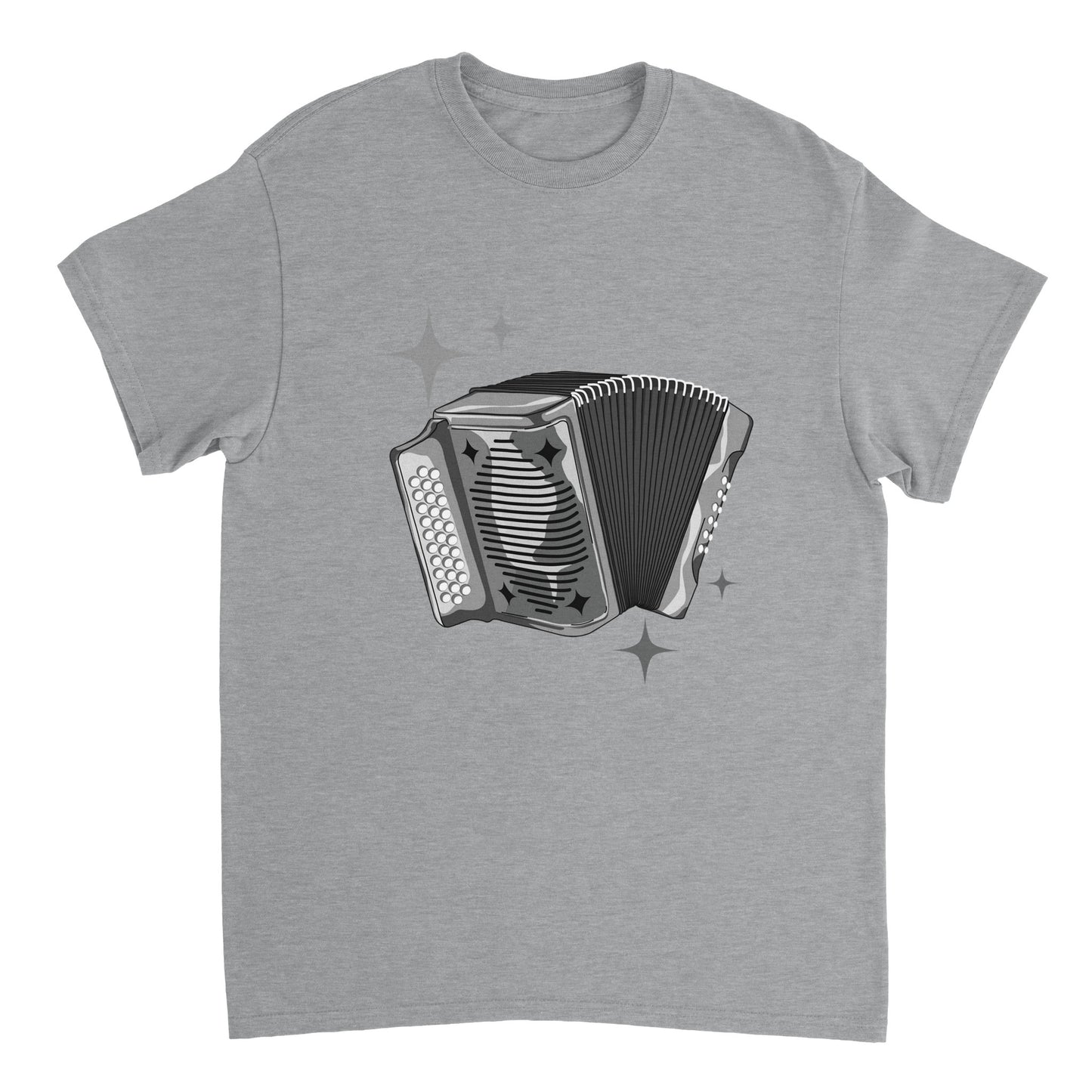 Accordion T-Shirt β back view | Buy Irish Art