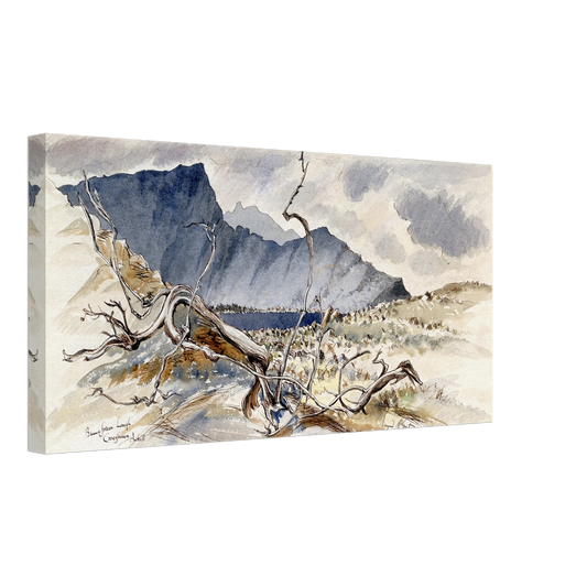 Bunnafreeva, Lough Croaghaun, Achill – Irish Canvas Landscape 30x60 cm / 12x24″ – canvas detail close-up | Buy Irish Art
