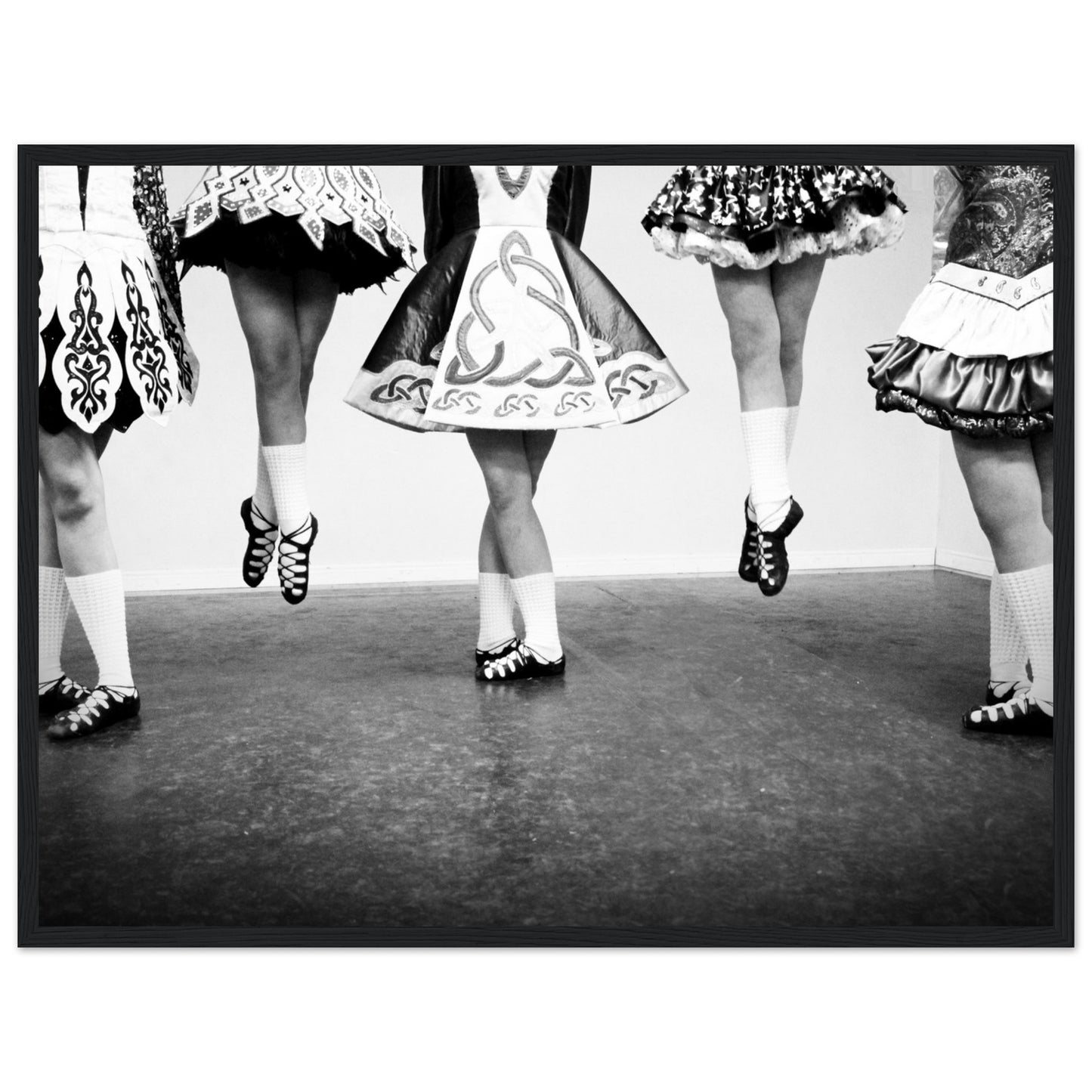 Irish Dancing Black & White Photographic Framed Wall Art Print – view 9 | Buy Irish Art