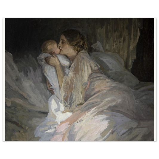 The Mother (1909) by Sir John Lavery, unframed art print, 40x50 cm