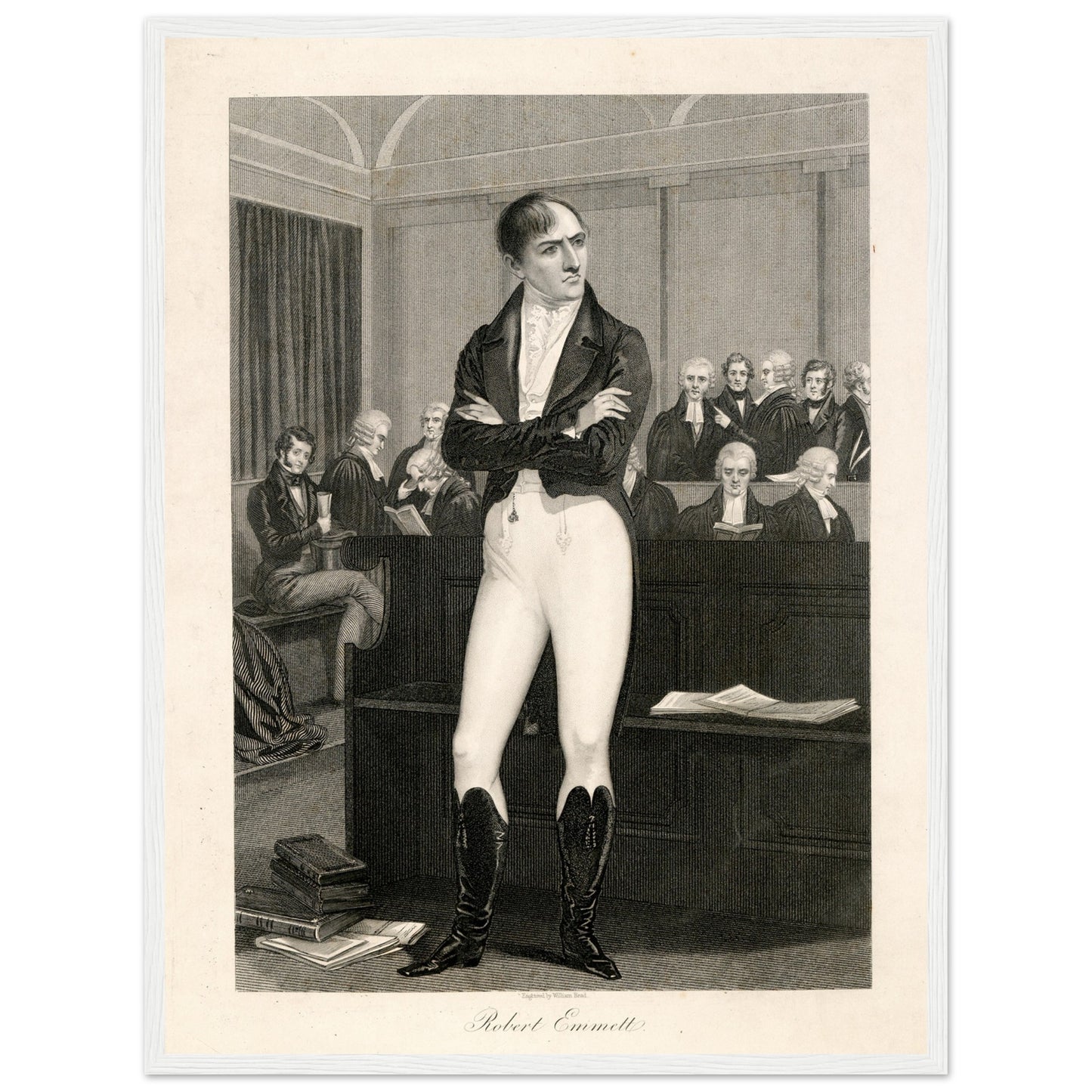 Robert Emmet in Court 1803 – Irish Patriot Art Print (Gallery Edition) – view 12 | Buy Irish Art