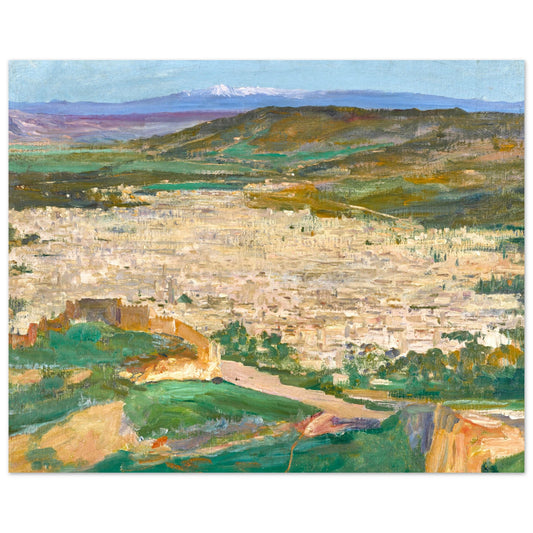 A View of Fez by John Lavery Art Print 40x50 cm / 16x20″ – framed print close-up | Buy Irish Art