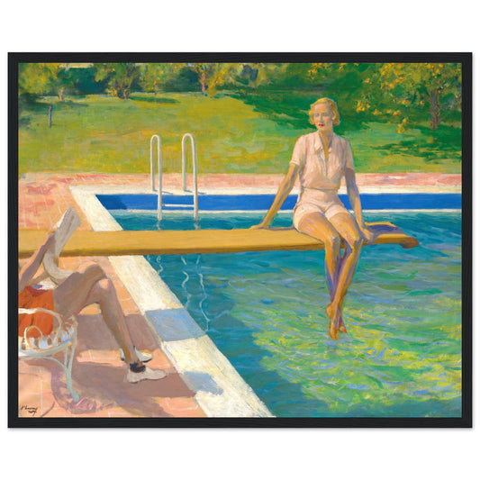 Viscountess, Palm Springs by John Lavery Art Print 40x50 cm / 16x20″ – framed print close-up | Buy Irish Art