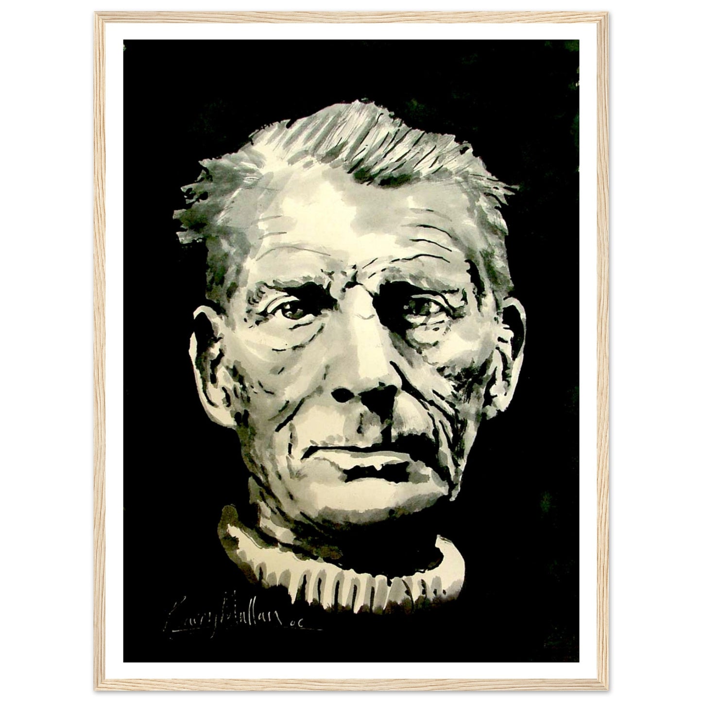 Samuel Beckett Writer Framed Art Print by Irish Artist – view 9 | Buy Irish Art