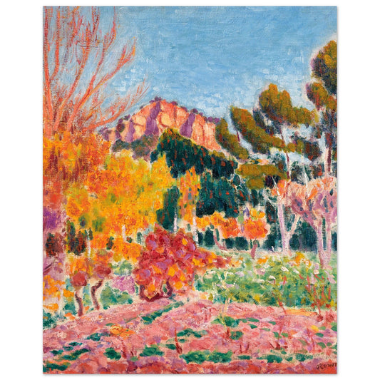 Landscape Cassis by Irish Artist Roderic O'Conor Art Print 40×50 cm / 16×20″ – framed print close-up | Buy Irish Art
