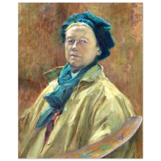Self-Portrait by Irish Artist Helen Mabel Trevor – detail view | Buy Irish Art