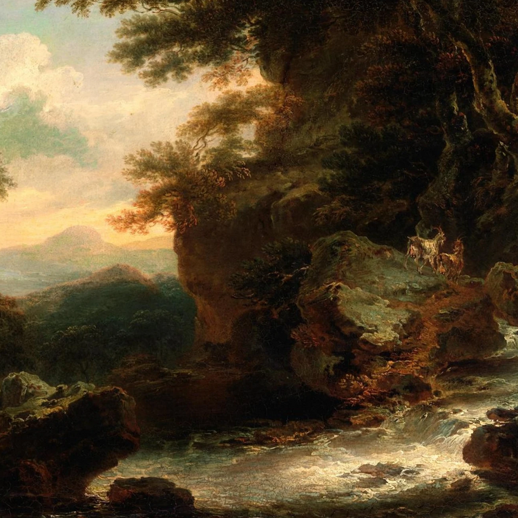 Landscape by Irish Artist Thomas Sautelle Roberts Art Print