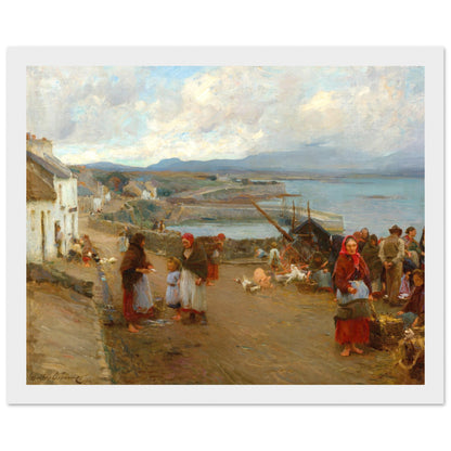 Life in Connemara, A Market Day – Walter Osborne Art Print 40x50 cm / 16x20″ – view 12 | Buy Irish Art
