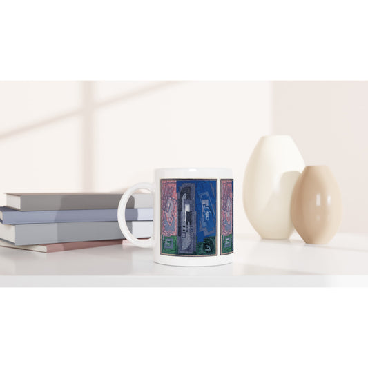 Four Element Composition Mug by Mainie Jellett – A Masterpiece for Your Everyday Moments – side view | Buy Irish Art
