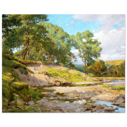The Deer Park, Powerscourt – Dermod O’Brien Landscape Print 40x50 cm / 16x20″ – size comparison view | Buy Irish Art
