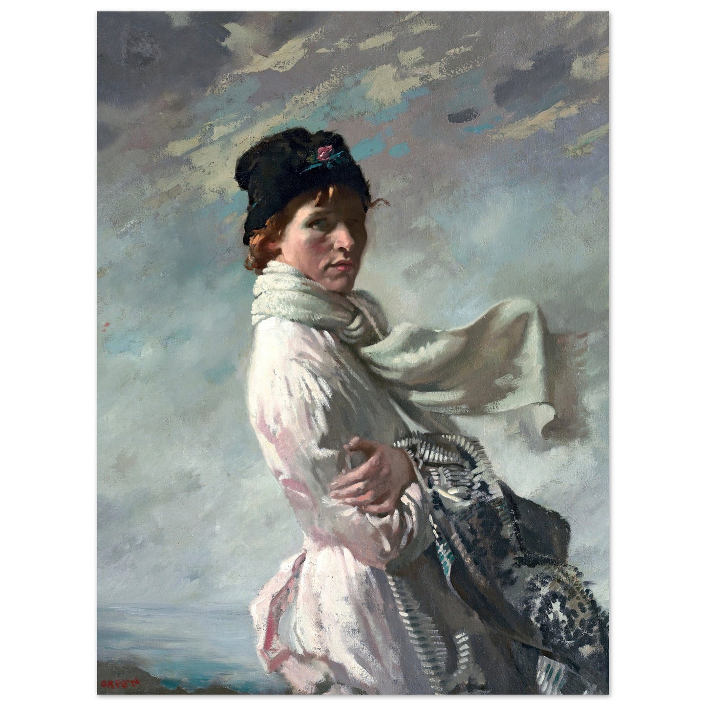 William Orpen – In Dublin Bay: Portrait of the Artist’s Wife (1909) Art Print – view 11 | Buy Irish Art