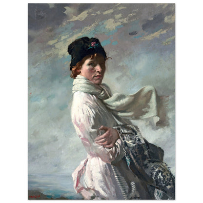 William Orpen – In Dublin Bay: Portrait of the Artist’s Wife (1909) Art Print – view 11 | Buy Irish Art