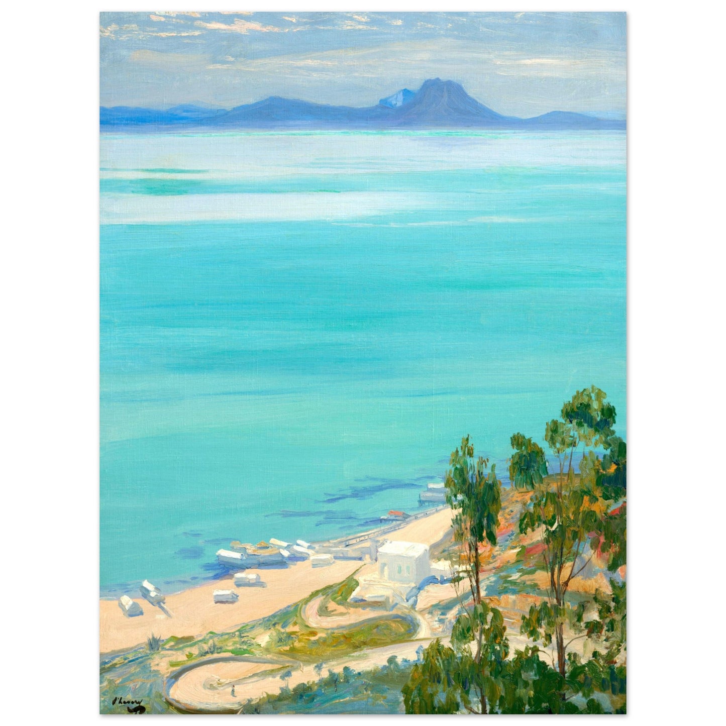 The Bay of Tunis, Morning (1919) – Sir John Lavery Art Print – view 19 | Buy Irish Art