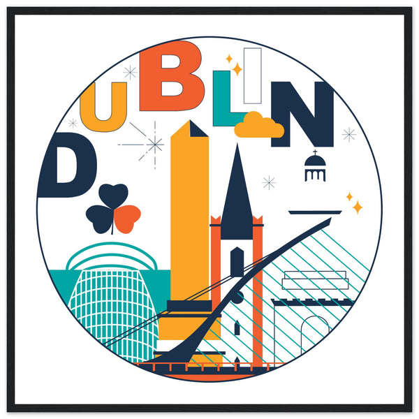 Dublin City Framed Art Print