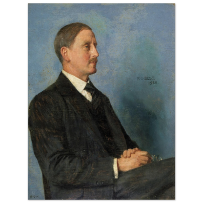 Portrait of Richard Irvine Best by Sarah Cecilia Harrison, unframed art print, 45x60 cm