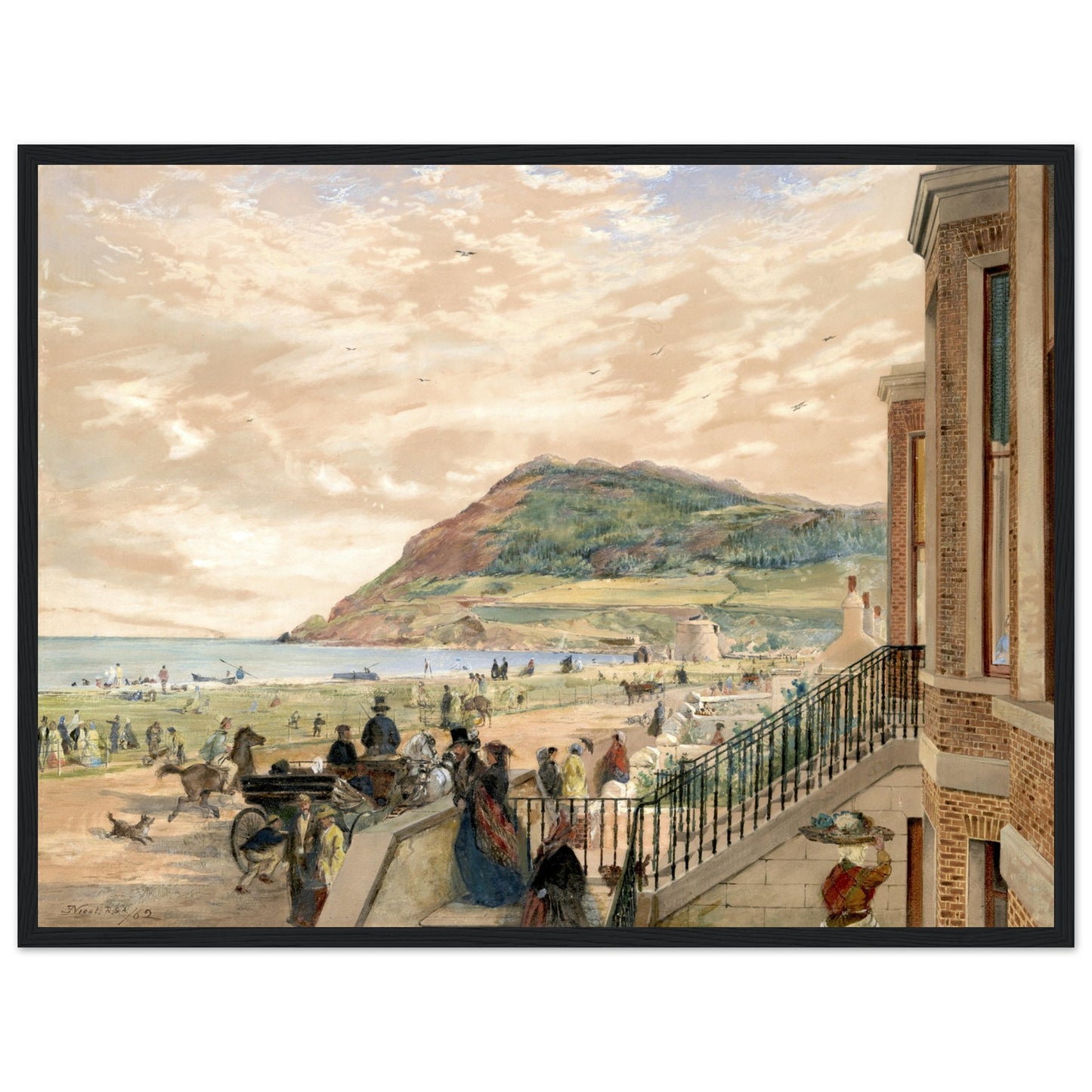 The Seafront at Bray by Erskine Nicol – Irish Art Print – view 20 | Buy Irish Art