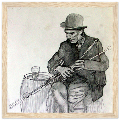 Uilleann Piper Framed Art Print – view 9 | Buy Irish Art