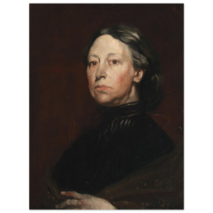 Augusta Lady Gregory by Irish Artist William Orpen Art Print – size comparison view | Buy Irish Art