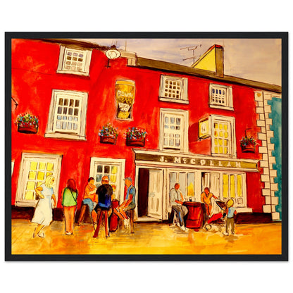 Johnny Joe's Pub Cushendall Art Print 40x50cm / 16x20″ – Irish wall art print | Buy Irish Art