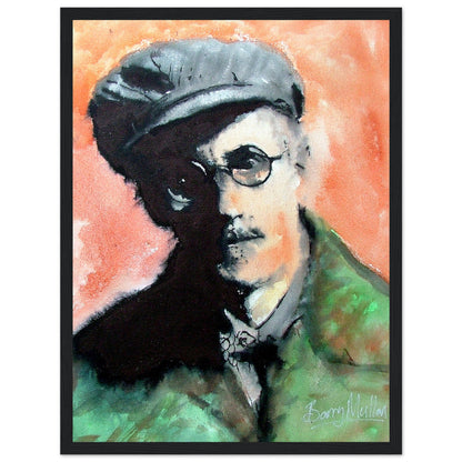 James Joyce Framed Art Print by Irish Artist – Irish wall art print | Buy Irish Art