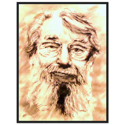 Ronnie Drew Framed Art Print The Dubliners by Irish Artist – size comparison view | Buy Irish Art