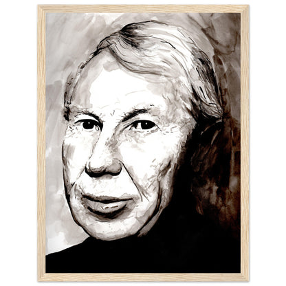Louis le Brocquy Portrait Art Print by Ó Maoláin – detail view | Buy Irish Art