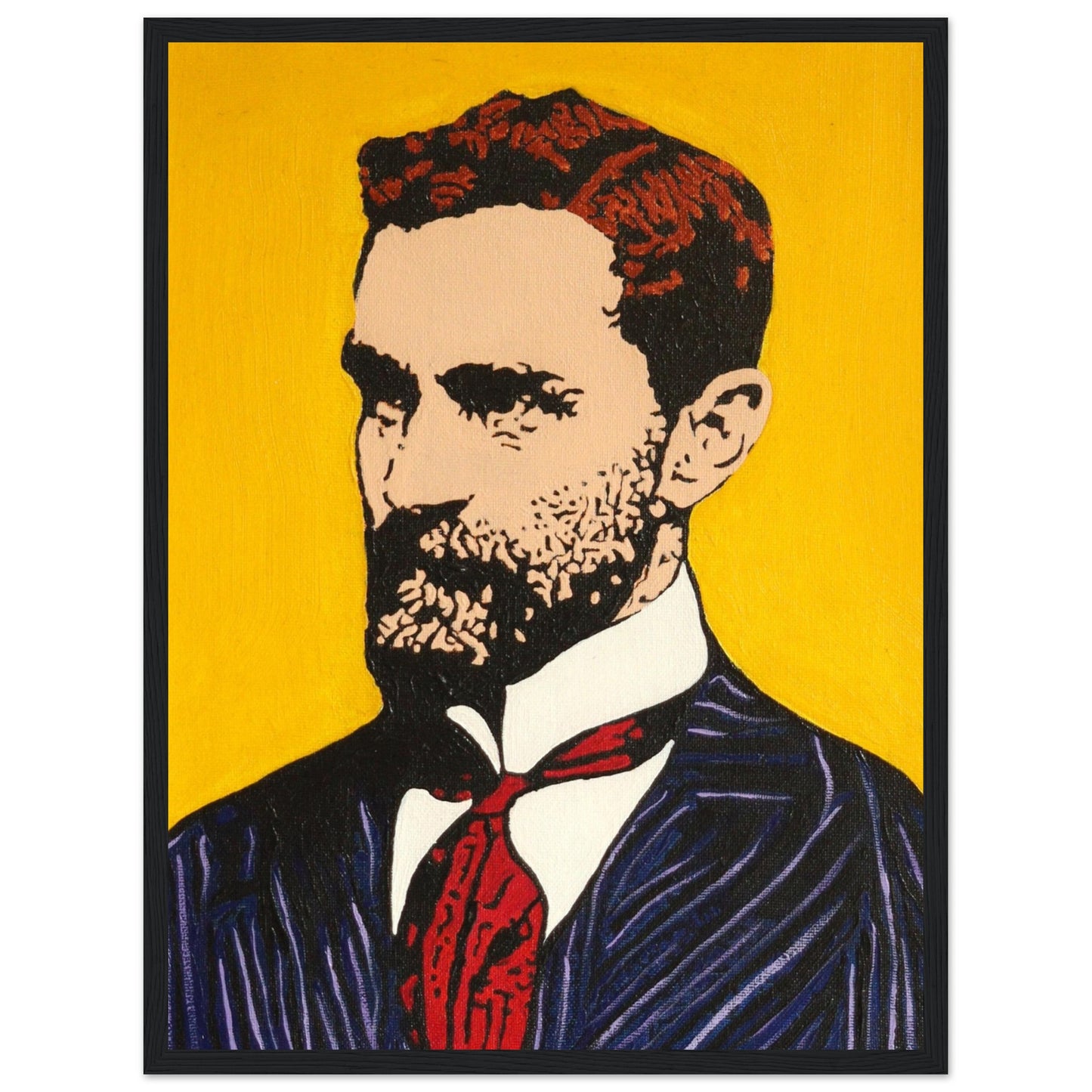 Framed art print of Roger Casement by Irish artist Ó Maoláin. This detailed piece honors Casement's legacy in human rights and Irish nationalism, blending history and art. Perfect for decor and reflection, celebrating Irish heritage and advocacy.