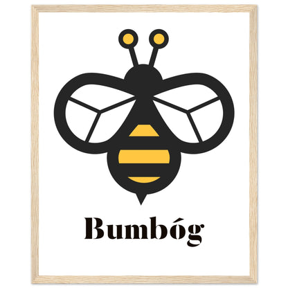 Bumbóg - Bumblebee Framed Art Print – view 11 | Buy Irish Art