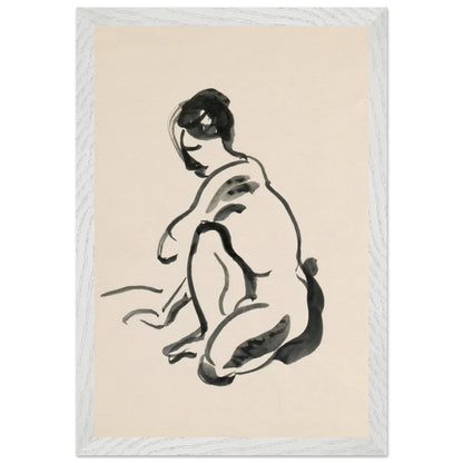 A Crouched Female Nude — Mainie Jellett | Irish Art Print – room setting display | Buy Irish Art