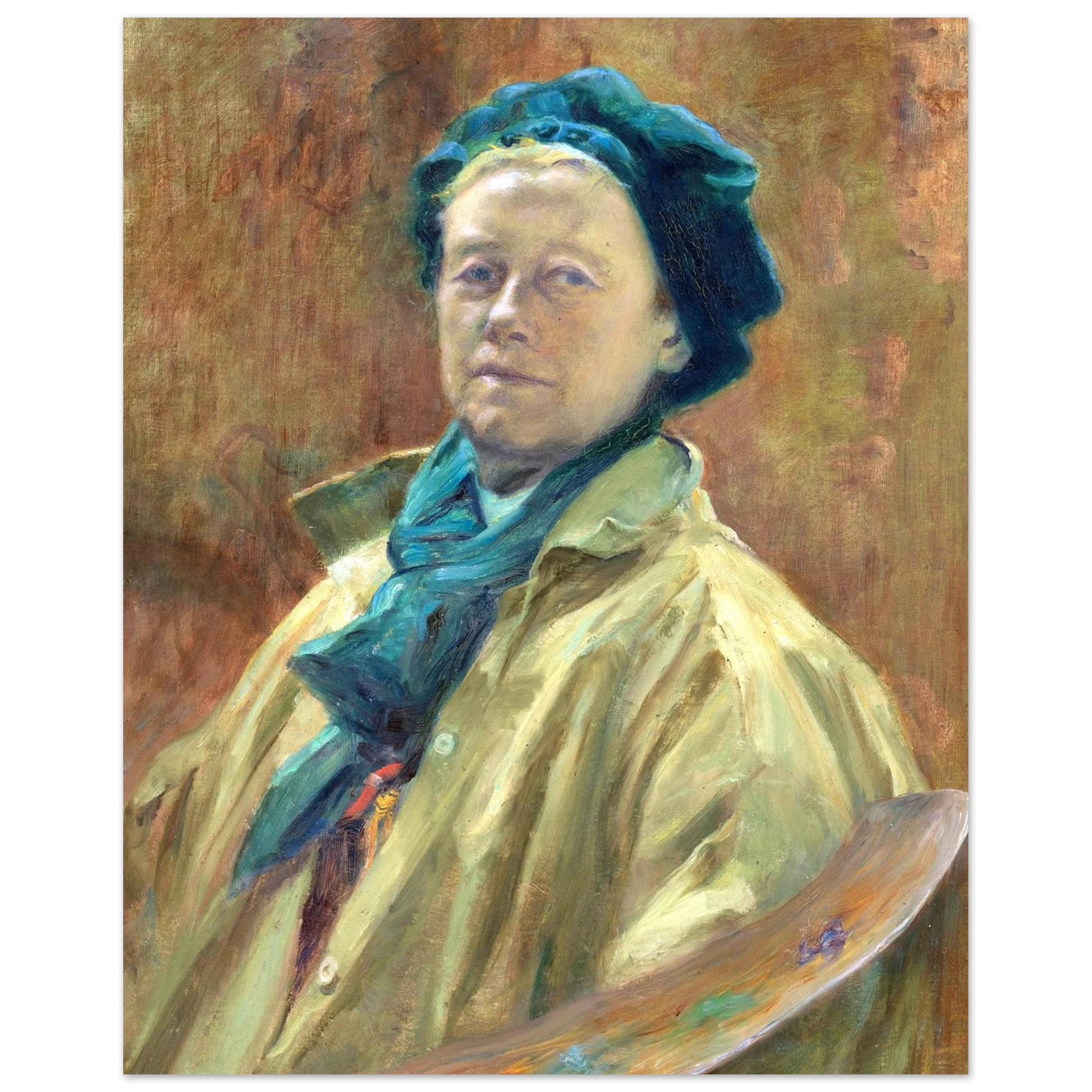 Self-Portrait by Irish Artist Helen Mabel Trevor – Irish gift | Buy Irish Art