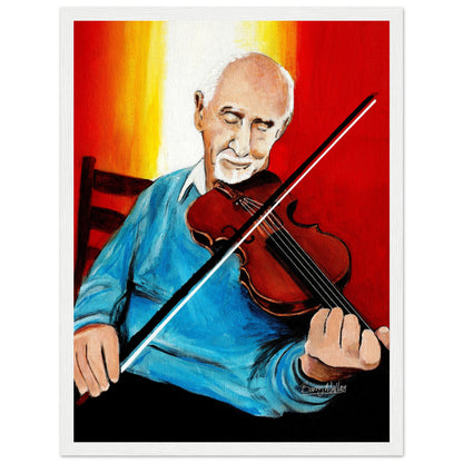 Polkas in the Parlour - Johnny Joe's Cushendall Framed Wall Art Print – detail view | Buy Irish Art