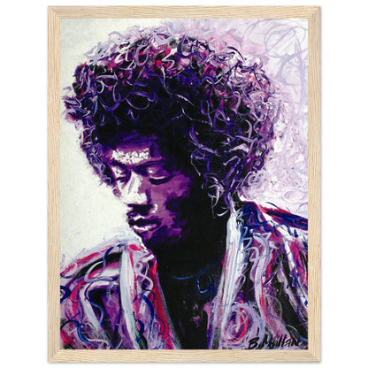 Jimi Hendrix Purple Haze Framed Wall Art Print by Irish Artist – view 8 | Buy Irish Art